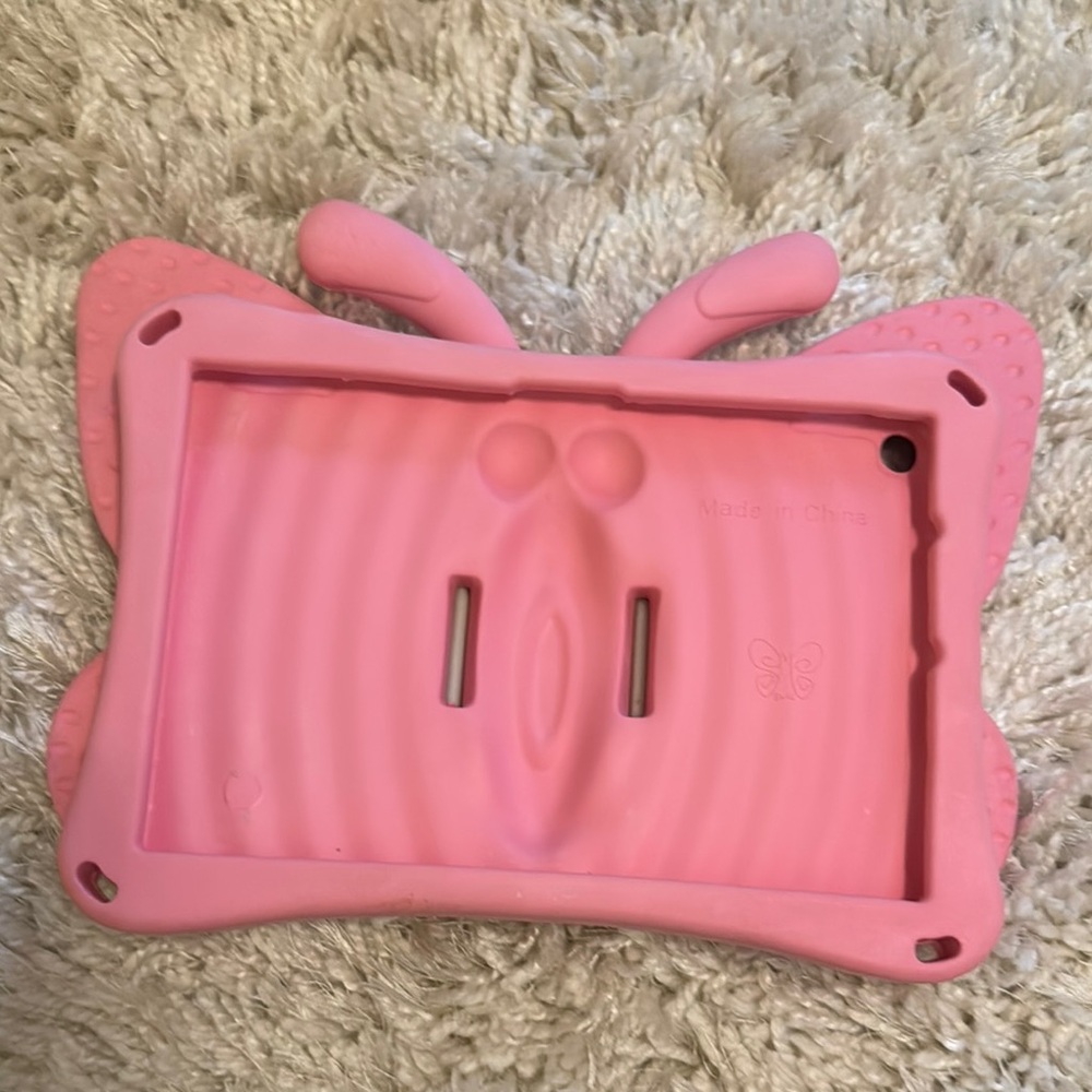 Pink Butterfly Tablet Case - Picture 2 of 2